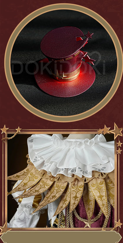 Mike Morton Cosplay Costume Game Identity V【S-3XL】DokiDoki-R Hullabaloo Mike Morton Brightest Star Clown Costume Plus Size