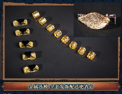 Identity V Clear Rationality Cosplay Costume Wig Composer Frederick Kreiburg Uniform Headwear Halloween for Women Men Carnival