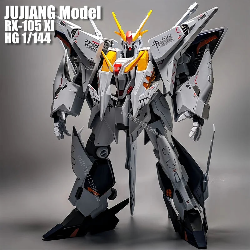 In Stock JUJIANG RX-105 XI HG 1/144 Assembly Model Kit Toys Action Figures Plastic Model Kits Robot Hobby Kids Gift