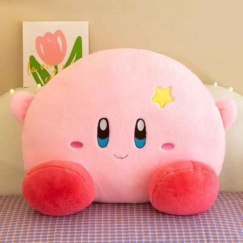 90cm Big Size Star Kirby Kawaii Cartoon Anime Plush Stuffed Doll Room Decorated with Cute Plushies Pillow Children Holiday Gift