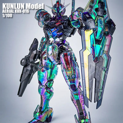 KUNLUN Model AERIAL FM 1/100 XVX-016 Assembly Model Kit Laser Version Toys Action Figure Plastic Model Kits Toy Robot Gift