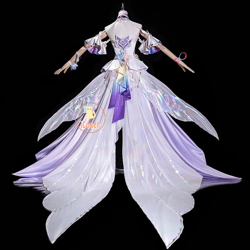 Honkai Star Rail Cyrene Cosplay Costume Wig Dress Headwear New Skin Outfit Elysia Amphoreus Halloween Party Women Girls Props