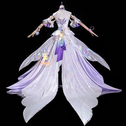Honkai Star Rail Cyrene Cosplay Costume Wig Dress Headwear New Skin Outfit Elysia Amphoreus Halloween Party Women Girls Props