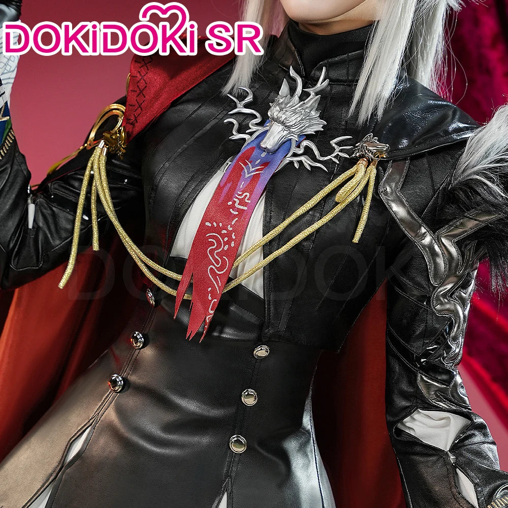 Lappland Saluzzo Cosplay Costume Game Arknights DokiDoki-SR Lappland Cosplay Wig Ears Women Halloween Costume Wig