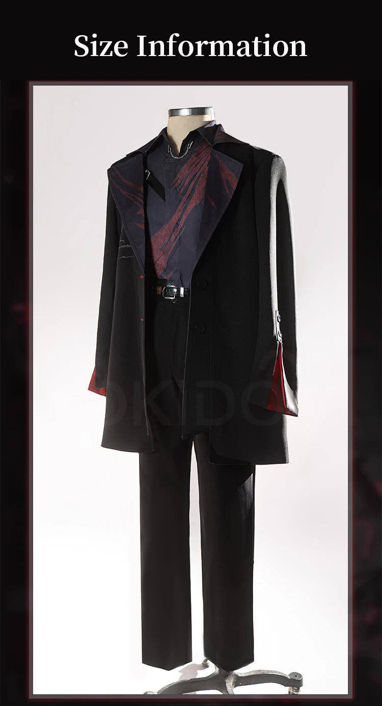IN STOCK Sylus Cosplay Costume Game Love and Deepspace【S-2XL】DokiDoki-R Men Suit Relentless Conqueror Sylus Qinche Plus Size