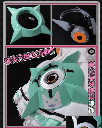 Zenless Zone Zero Aria Cosplay Costume Set Polyester