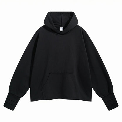 ZODF New Autumn Men Heavyweight 450gsm Hoodie Unisex Loose Ninja Sleeve 100% Cotton Hooded Pullovers Winter Coat HY0927
