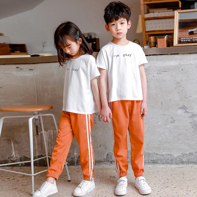 2 to 8 10 11 12 Years Boys Sports Wear Pants Girls Sportswear Run 2025 Kids Trousers Toddler Sportkleding Casual Child Clothing