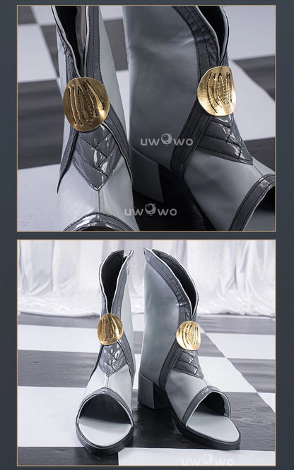 UWOWO Chun Shoes Game Wuthering Waves Chun Cosplay Shoes Gray shoes Woman Size 35-45
