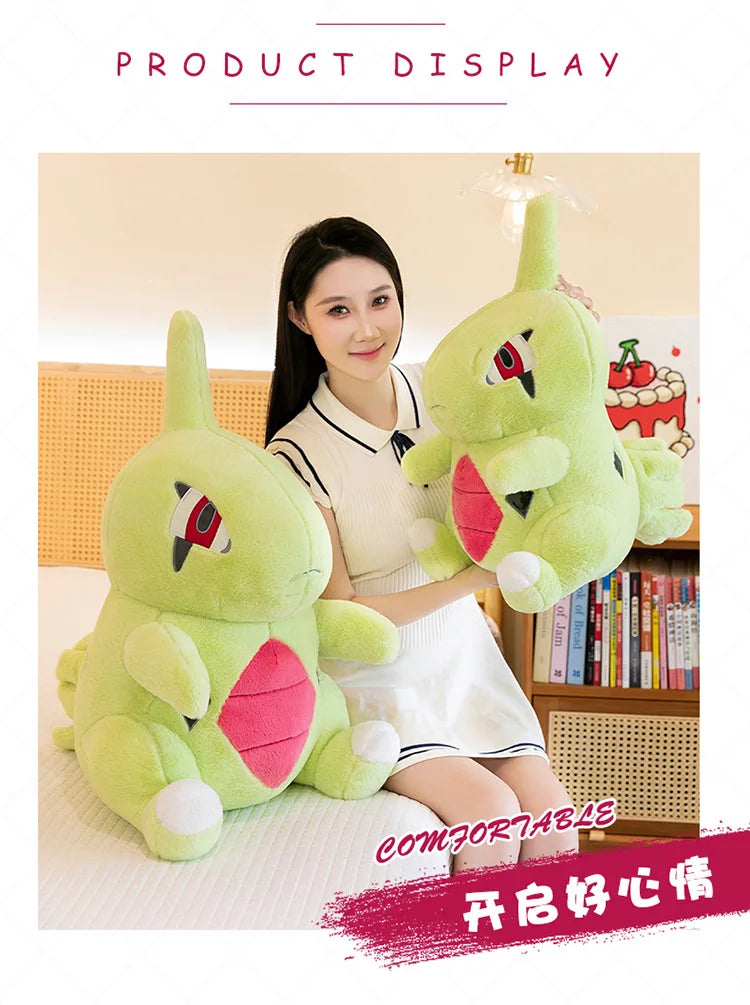 35/70cm Larvitar Pokemon Plush Toys Large Anime Doll Cute Pillow Giant Pokémon Plushie Tyranitar Stuffed Gift for Kids Christmas