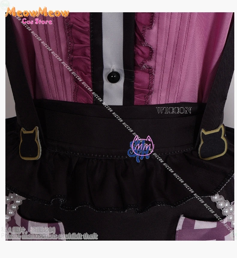 Bangdream Roselia Yukina Minato Costume Polyester Set