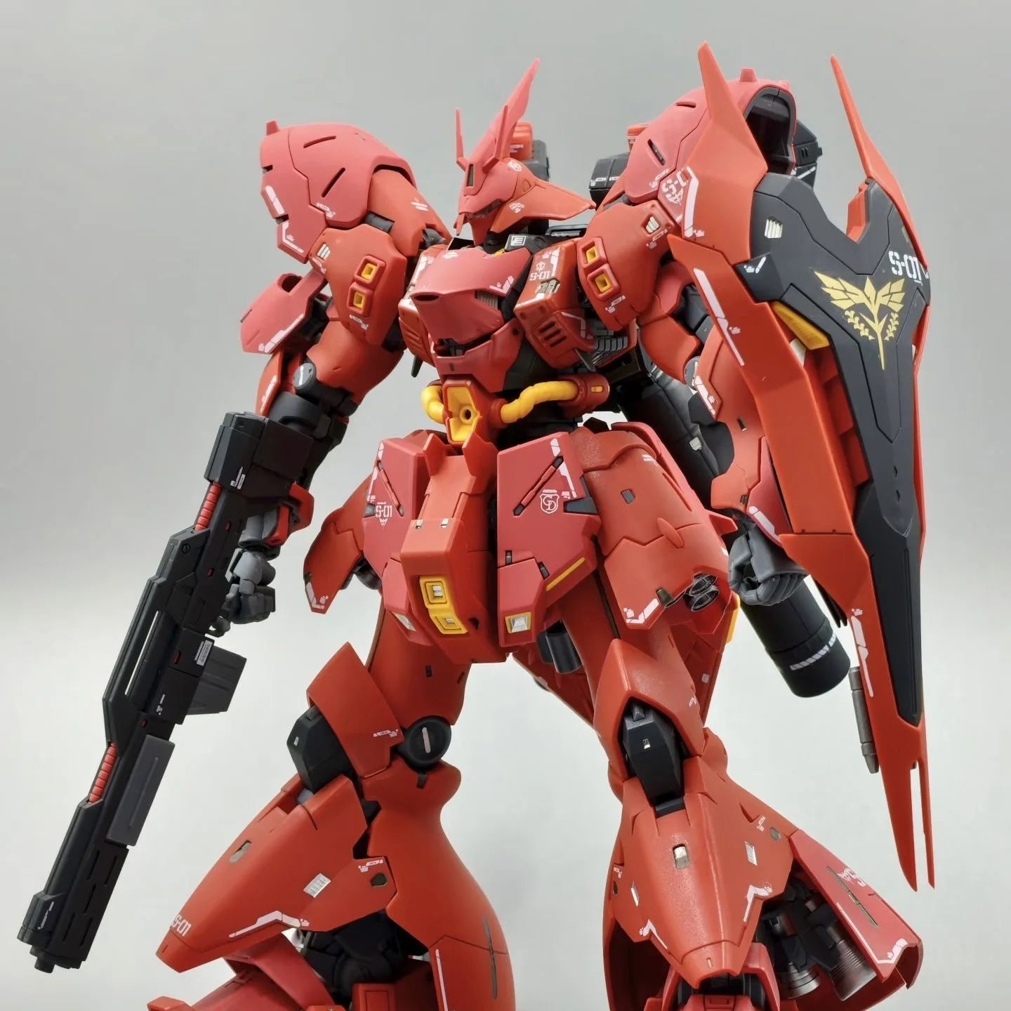 SIHAI Model SAZABI RG 1/144 MSN-04 Electroplate Version Assembly Model Kit Toys Action Figures Robot Plastic Model Kits Gift