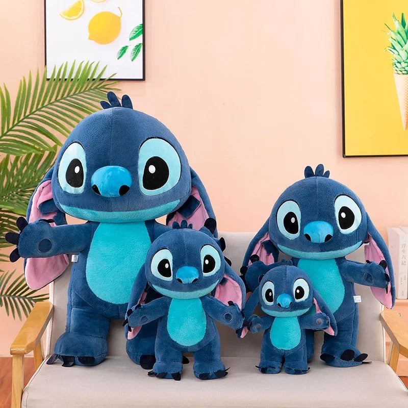 30/60cm Disney Lilo and Stitch Plush Toys Standing Posture Kawaii Pixar Anime Plushie Stich Dolls Soft Stuffed Gift for Children
