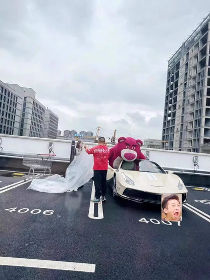 120cm Large Big Size Disney Lotso Cartoon Anime Plush Stuffed Doll Room Kawai Plushies Pillow Ornaments Children's Holiday Gifts