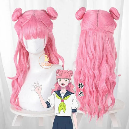 Anime You and I Are Polar Opposites Miyu Suzuki Cosplay Costume Wig JK Skirt School Uniform Halloween Party for Women Girls Prop