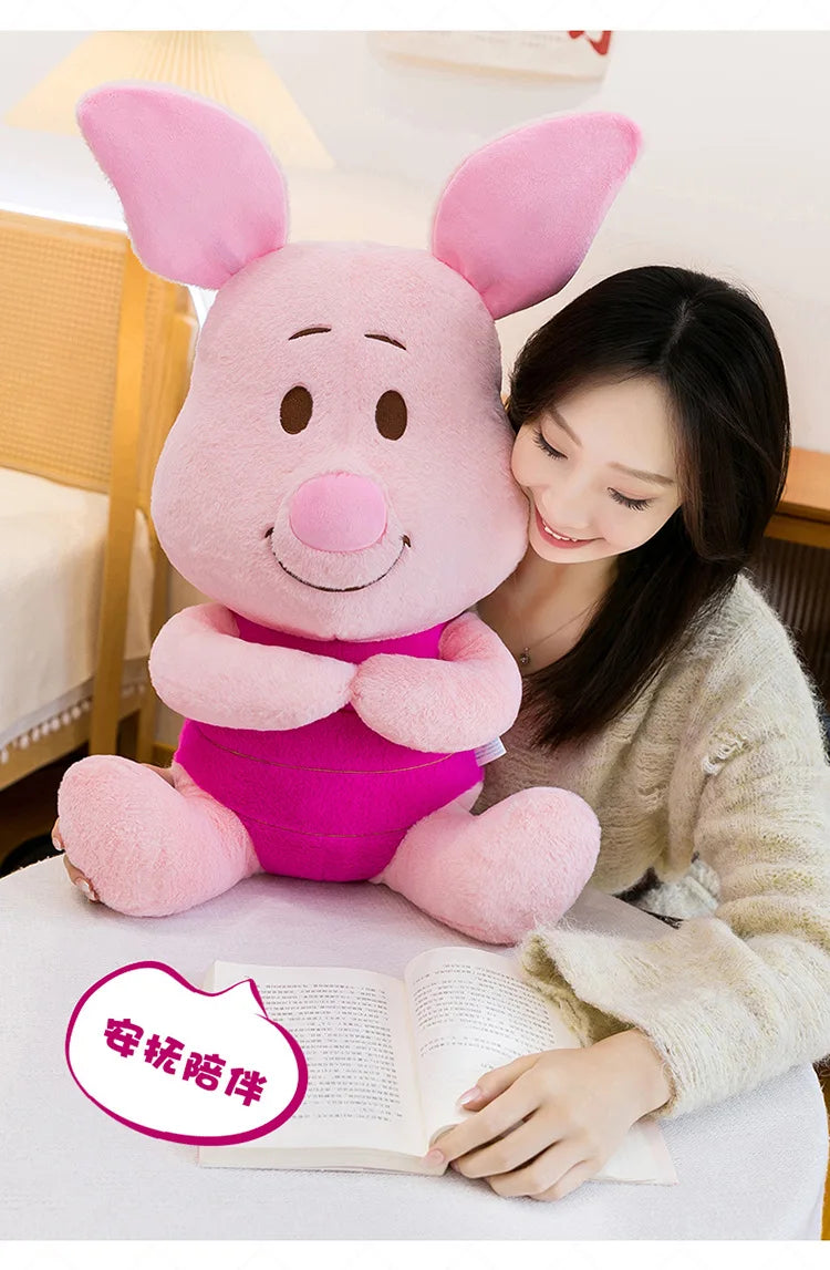 60/80/100cm Super Big Size Piglet Disney Anime Plush Stuffed Doll Kawaii Room Decoration Plushies Children's Pillow Holiday Gift