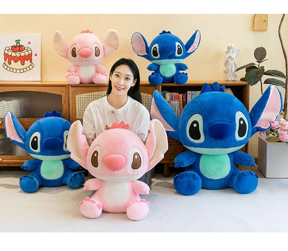45/60/80CM Super Big Size Disney Stitch Anime Plush Stuffed Doll Kawaii Room Decoration Plushies Children's Pillow Holiday Gifts