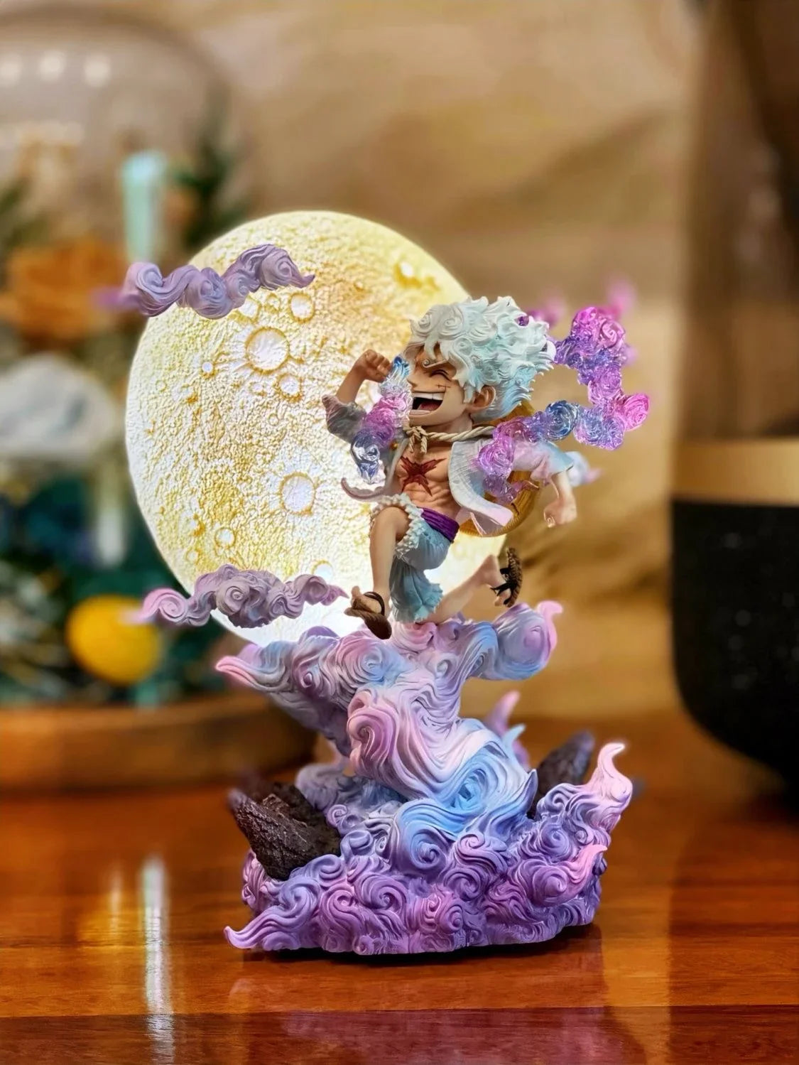 14cm One Piece Luffy Anime Figure Moon Nika Luffy Action Figurine PVC Statue Models Collection Desk Decoration Toys Gift Doll