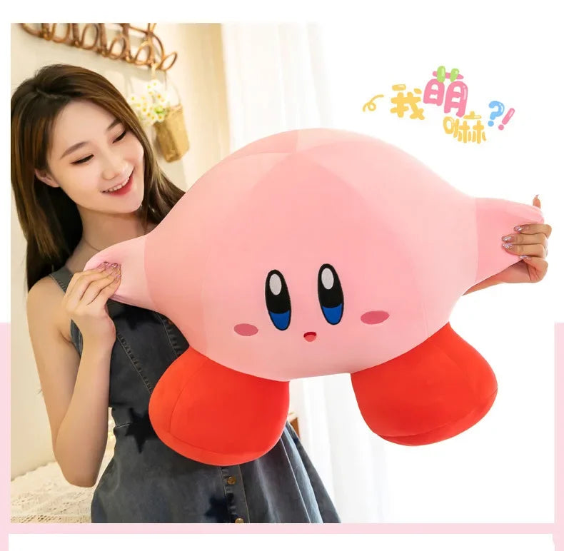 50cm Big Size Star Kirby Anime Plush Stuffed Doll Pink Plushies Room Decoration Kawaii Peluche Pillow Children's Holiday Gift