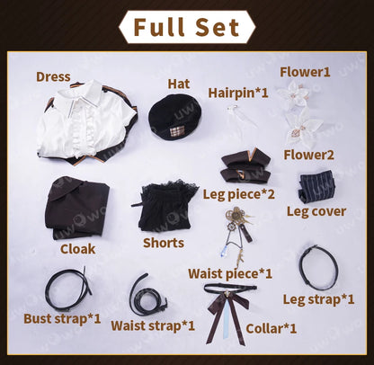 IN STOCK UWOWO Traveler Lumine Cosplay Game Genshin Impact Traveler Lumine Detective Cosplay Costume Halloween Costumes