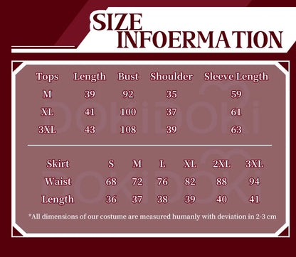 IN STOCK Mita Cosplay Costume Game MiSide【S-3XL】DokiDoki-R Women Cute Dress Uniform Mita Cosplay Halloween Plus Size