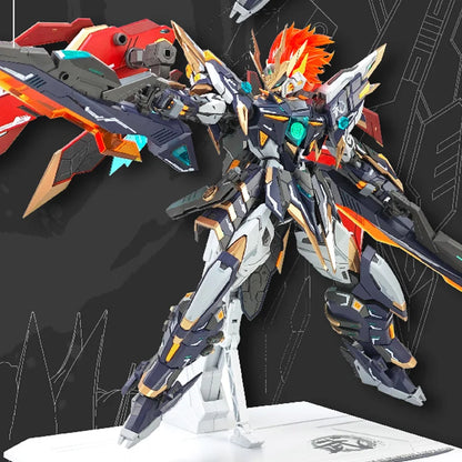 1/100 Scale SNAA Assembly Model Kit Wu Huang YR-03 Mecha with Water Slide Decals Display Base & Full Frame Backpack