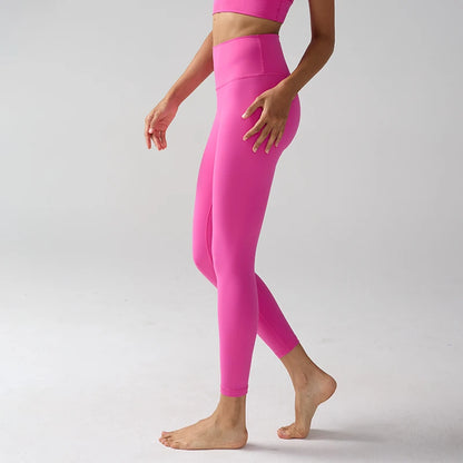 High Waist Naked Feeling Leggings for Women – Fitness Running Yoga Gym and Casual Workout Tight Pants