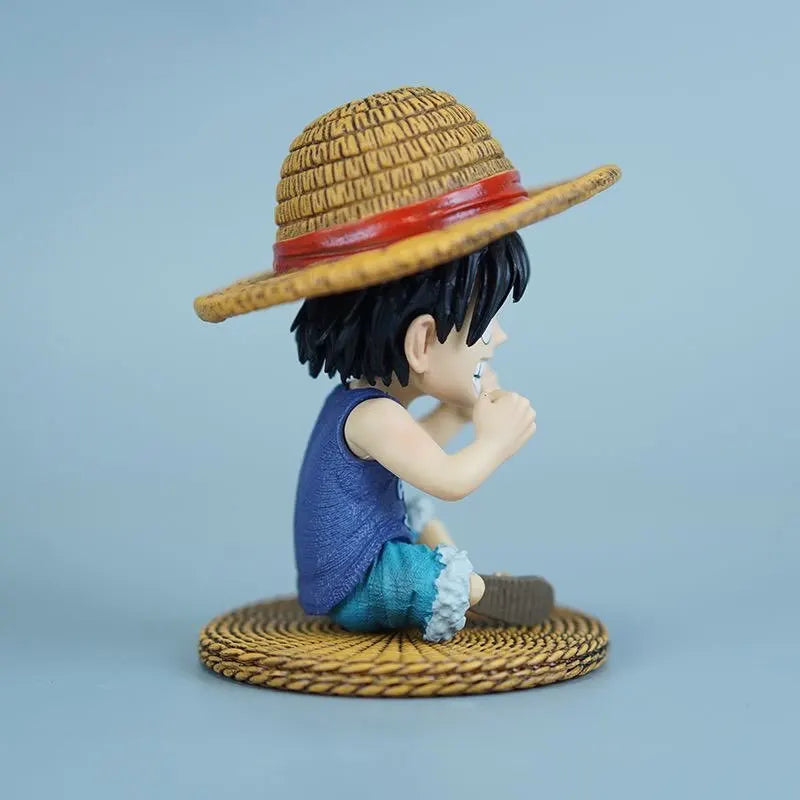 One Piece Luffy Anime Figures 9.5cm Monkey D. Luffy Figure Cute Pvc Statue Desktop Decor Collection Model Toys Xmas Gift