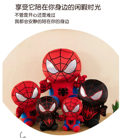 Spider Man Plush Dolls Toys 25/35/45CM Marvel Figure Model Plushies Stuffed Doll Home Room Decor Peluche Pillow Birthday Gifts