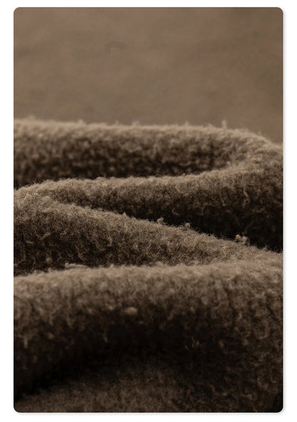 ZODF Retro Winter Monkey Washed Fleece Pants For Men Unisex Washed High Street 332gsm Warm Oversized Straight Trousers HY0892