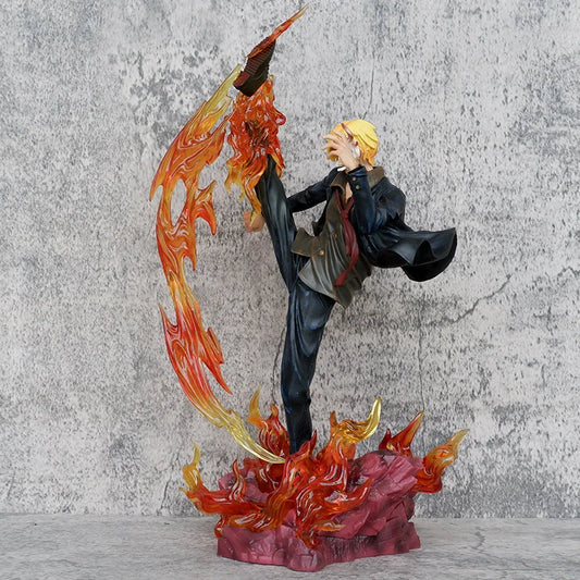 34cm One Piece Anime Figure Devil's Feet Sanji Figures PVC GK Statue Action Figure Model Statue Collection Decoration Toys Gift