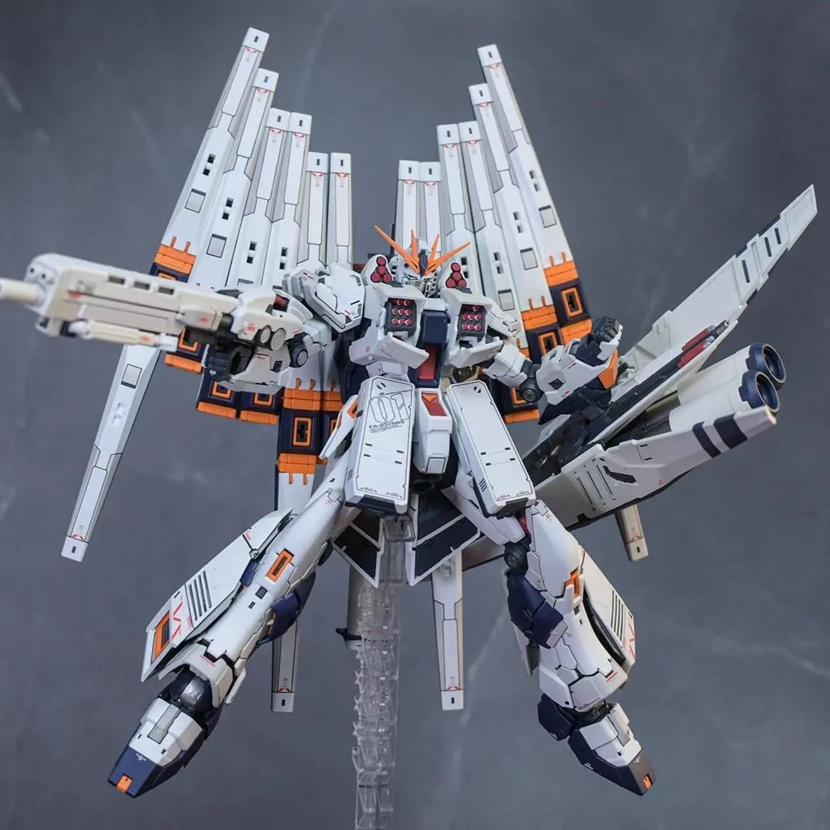 In Stock GAOGAO Model RX-93 V HWS RG 1/144 Double Funnel Assembly Model Kit Toy Action Figures Plastic Model Kit Gift
