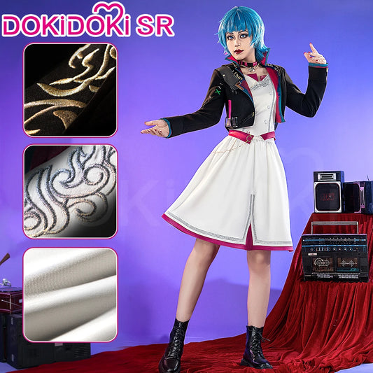 IN STOCK Jinxx Powderr Cosplay Costume Anime Cosplay【S-3XL】DokiDoki-SR Women Jinxx Powderr Dress Cosplay Plus Size