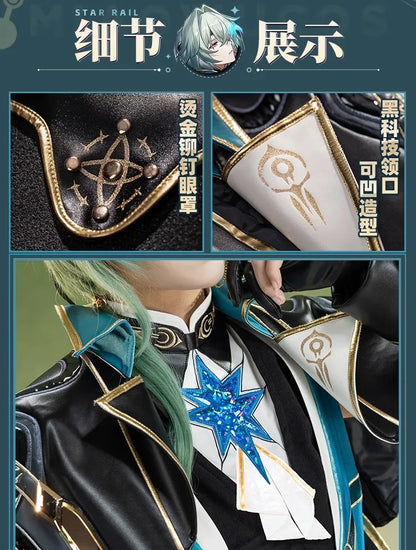 Honkai Star Rail Anaxa Cosplay Costume Wig Uniform Outfit Anaxagoras Grove of Epiphany Amphoreus Halloween Women Men Carnival