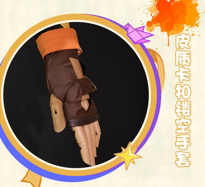 Genshin Impact Bennett Cosplay Costume Wig Uniform Adventures in Blazing Hue New Skin 3D Accessories Halloween Party Women Men