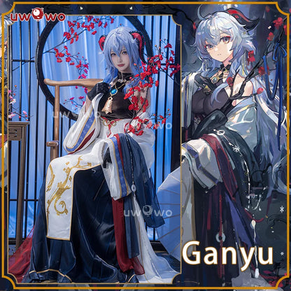 LAST BATCH UWOWO Genshin Impact Fanart Ganyu Cosplay Chinese Style Dress Traditional Clothing Liyue Cosplay Costume Cos Cosplay