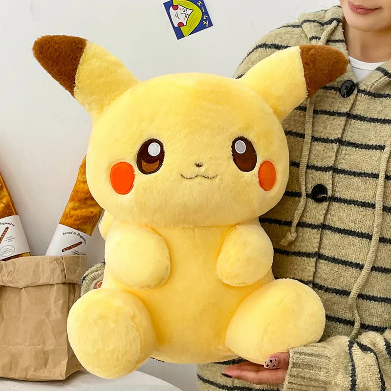 40/80cm Large Pikachu Pokemon Plush Toys Cartoon Doll Cute Ornament Stuffed Plushie Pikachued Pillow Pokémon Gift for Children