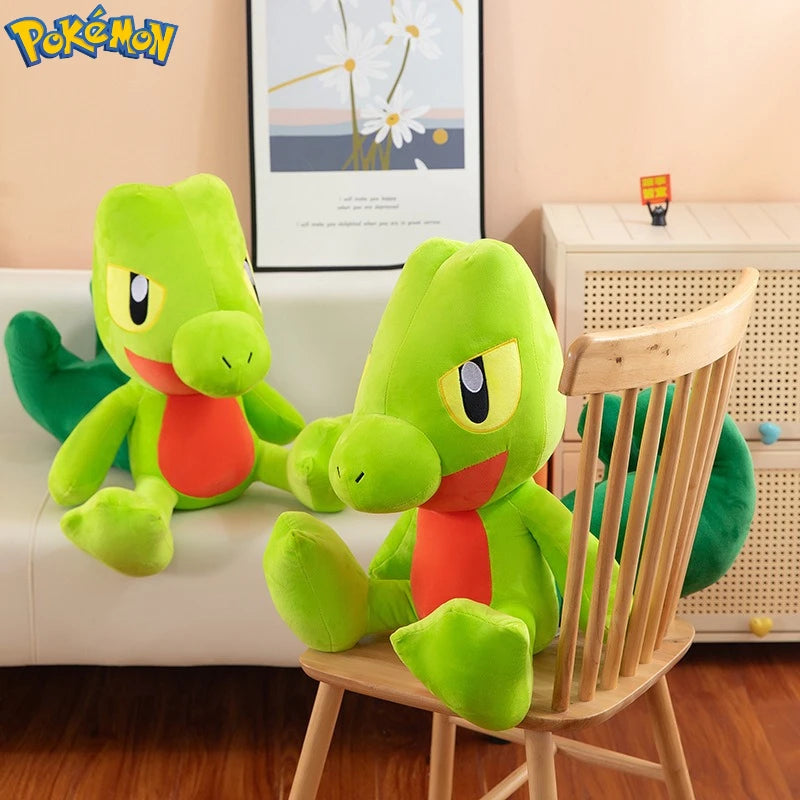 35-60CM Big Size Treecko Plushies Pokemon Anime Cartoon Peluche Kawaii Ornament Comfortable Soft Doll Children's Toy Gifts
