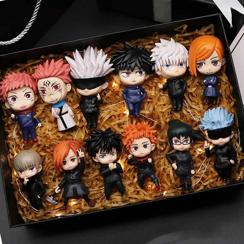 6Pcs/set Jujutsu Kaisen Anime Figure Gojo Satoru Yuji Itadori Figure Doll Toy Action Figure Yuji Itadori Fushiguro  Model Toys