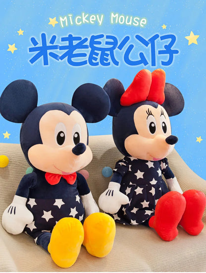 Disney 95cm Plush Star Mickey Minnie Toy Large Couple Mickey Mouse Pillow Kids Stuffed Doll Birthday Xmas Gift for Children