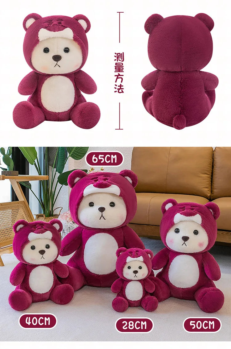 65cm Kawaii Little Bear Plush Doll Cute Soft Anime Lina Bear Plush Doll Cartoon Valentine's Day Birthday Gift Children's Holiday