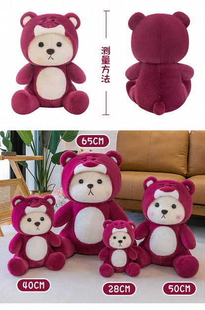 65cm Kawaii Little Bear Plush Doll Cute Soft Anime Lina Bear Plush Doll Cartoon Valentine's Day Birthday Gift Children's Holiday