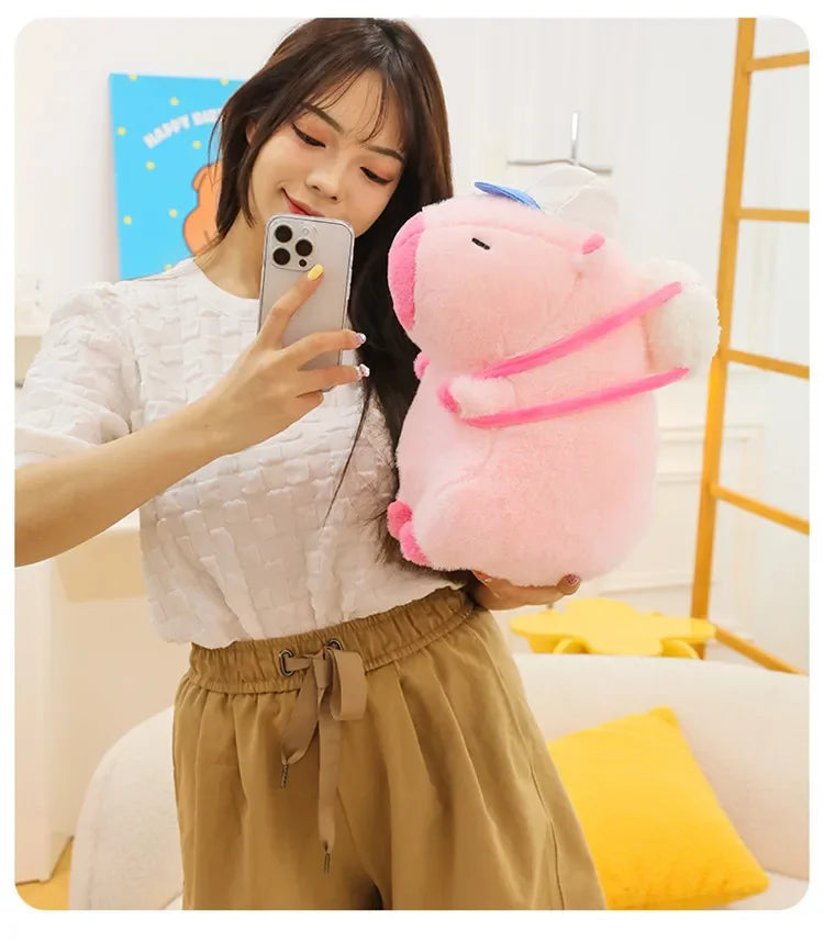 55cm Big Size Capybara Cartoon Anime Plush Stuffed Doll Room Plushies Pillow Kawaii Peluche Ornaments Children's Holiday Gifts