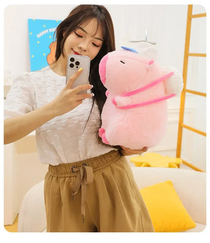 55cm Big Size Capybara Cartoon Anime Plush Stuffed Doll Room Plushies Pillow Kawaii Peluche Ornaments Children's Holiday Gifts