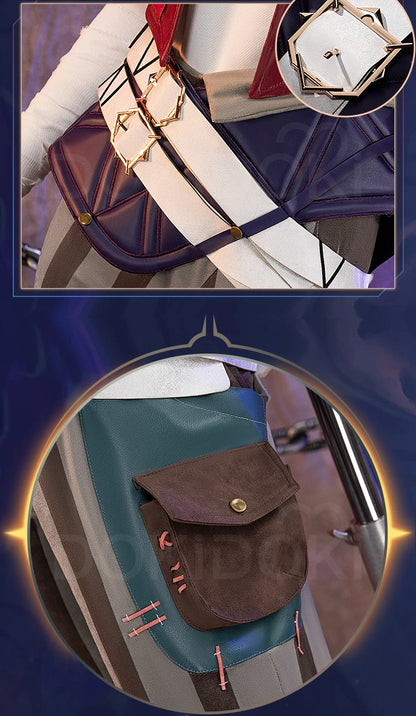 【Last Batch】IN STOCK ViI Cosplay Costume Game Cosplay DokiDoki-R Women Suit Red Coat Plus Siz