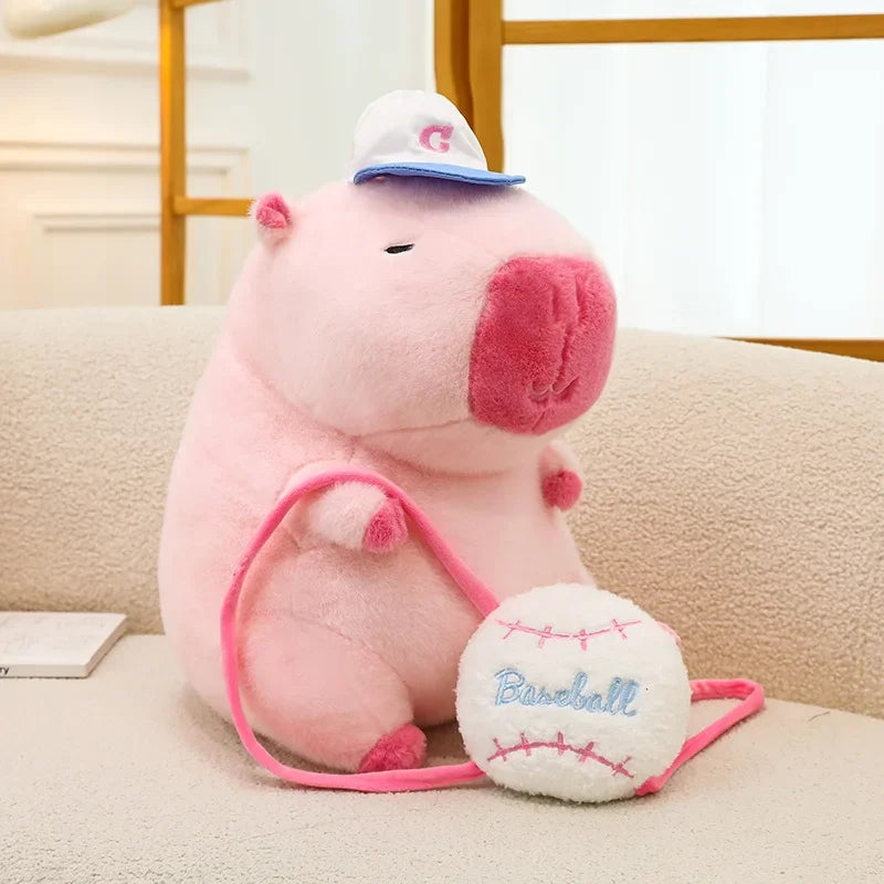 55cm Big Size Capybara Cartoon Anime Plush Stuffed Doll Room Plushies Pillow Kawaii Peluche Ornaments Children's Holiday Gifts