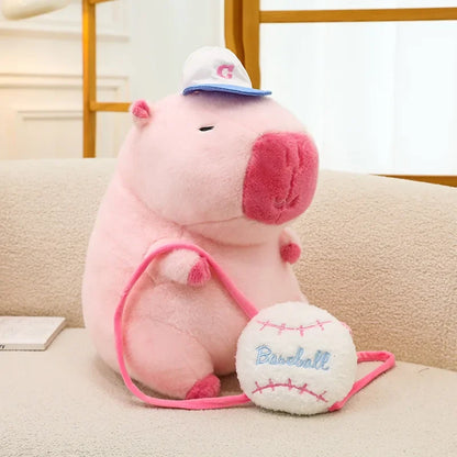 55cm Big Size Capybara Cartoon Anime Plush Stuffed Doll Room Plushies Pillow Kawaii Peluche Ornaments Children's Holiday Gifts