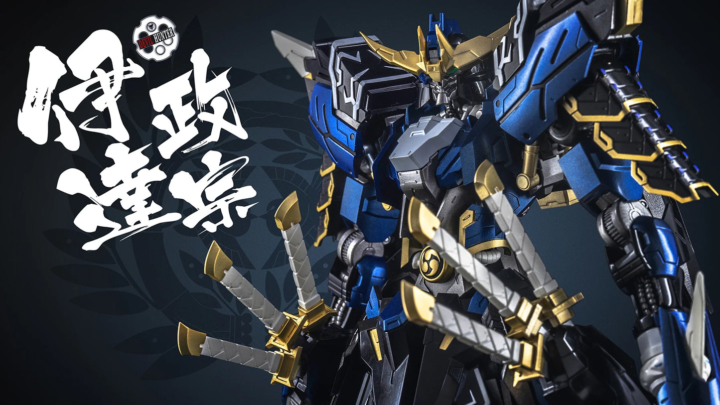 1/100 Date Masamune&Sanada Yukimura Series Alloy Die Casting Frame Action Figure Robot Ninja Assembly Model Desktop Decore Gifts