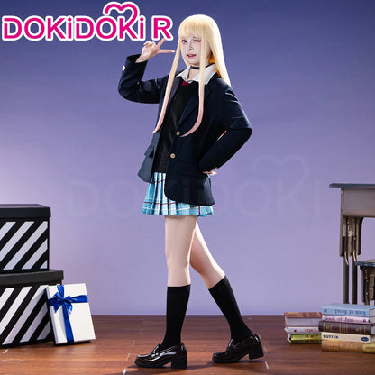 Kitagawa Marin Cosplay Costume Anime DokiDoki-R Women School Uniform JK Dress Black Suit Jacket Marin Cosplay Costume