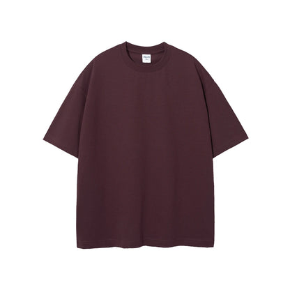 ZODF New Spring Summer Men 305gsm Cotton T Shirts Unisex Heavy Weight Oversized FG Noshrink Basic Solid T-Shirt Tees HY0165